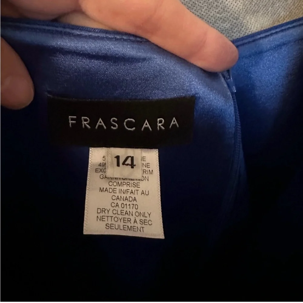 Stunning Frascara Evening Gown. All details of size are in attached photos - Picture 6 of 16